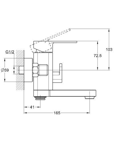 Смеситель для ванны G.Lauf GOR3-A058