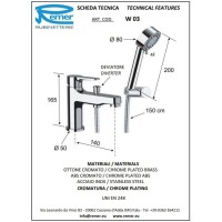 Смеситель на борт ванны Remer Winner W03