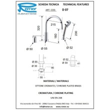 Смеситель на борт ванны Remer Dream D07