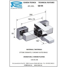 Смеситель для ванны Remer Q-Design QD05