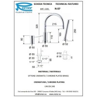 Смеситель на борт ванны Remer Minimal N07