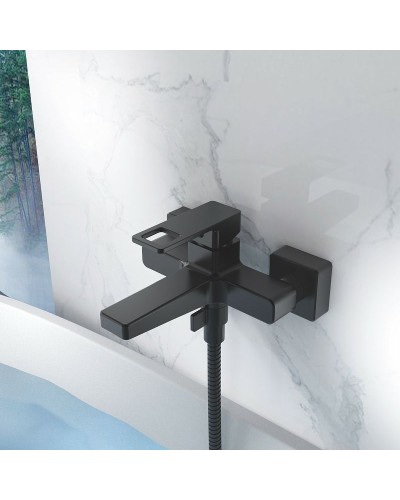 Смеситель для ванны Haiba HB60615-7 Черный матовый