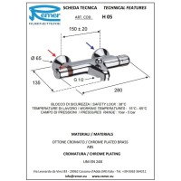 Термостат для ванны Remer Thermo H05