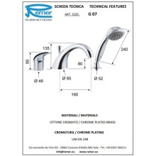 Смеситель на борт ванны Remer Giga G07