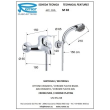 Смеситель для ванны Remer Musa M02