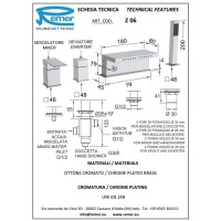 Смеситель на борт ванны Remer Flash Z06
