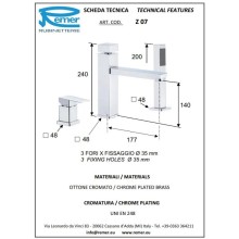 Смеситель на борт ванны Remer Flash Z07