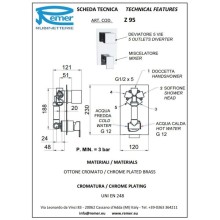 Смеситель для ванны Remer Flash Z95