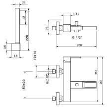 Смеситель для ванны Migliore Kvant 18767 Хром