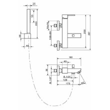 Смеситель для ванны Migliore Kvant 18772 Хром