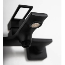Смеситель для ванны BelBagno Luce LUC-VAS-NERO Черный матовый