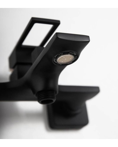 Смеситель для ванны BelBagno Luce LUC-VAS-NERO Черный матовый