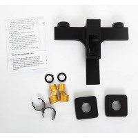 Смеситель для ванны BelBagno Luce LUC-VAS-NERO Черный матовый