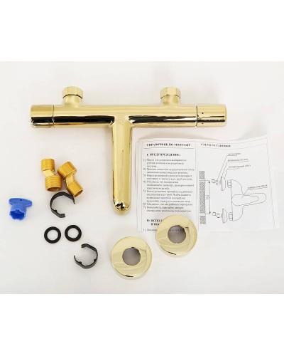 Смеситель для ванны BelBagno Uno UNO-VASM-ORO Золото