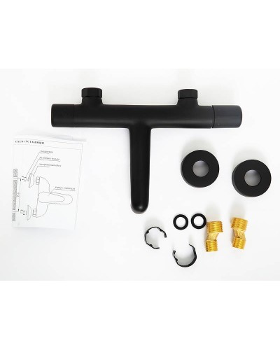 Смеситель для ванны BelBagno Uno UNO-VASM-NERO Черный матовый