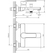 Смеситель для ванны Koller Pool Stream ST0100 Хром