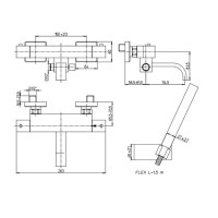 Термостат для ванны Paini Dax 84PW105TH