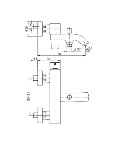Смеситель для ванны Paini Lady 89YO111