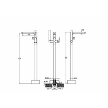 Смеситель для ванны Boheme Spectre 459-MW Белый матовый