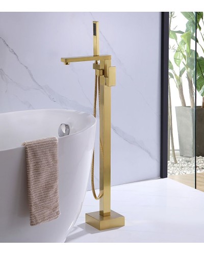 Смеситель для ванны Abber Daheim AF8215G Золото матовое