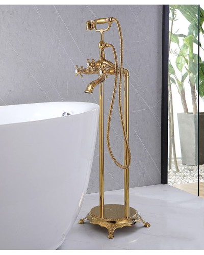 Смеситель для ванны Abber Klassik AF8415G Золото