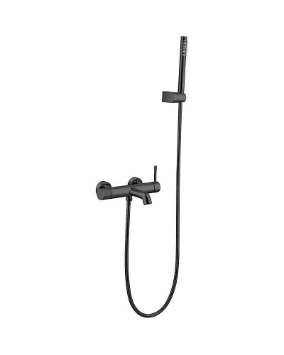 Смеситель для ванны Boheme Uno 463-SGM Оружейная сталь глянцевая