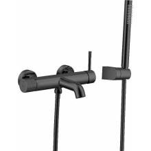 Смеситель для ванны Boheme Uno 463-SGM Оружейная сталь глянцевая