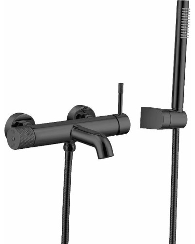 Смеситель для ванны Boheme Uno 463-SGM Оружейная сталь глянцевая