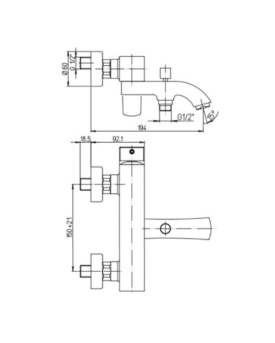 Смеситель для ванны Paini Lady 89PW111