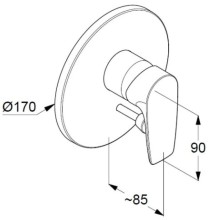 Смеситель для ванны Kludi Pure&Solid 346500575