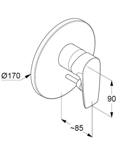 Смеситель для ванны Kludi Pure&Solid 346500575
