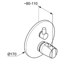 Термостат для ванны Kludi Objekta Mix 358300538