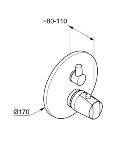 Термостат для ванны Kludi Objekta Mix 358300538