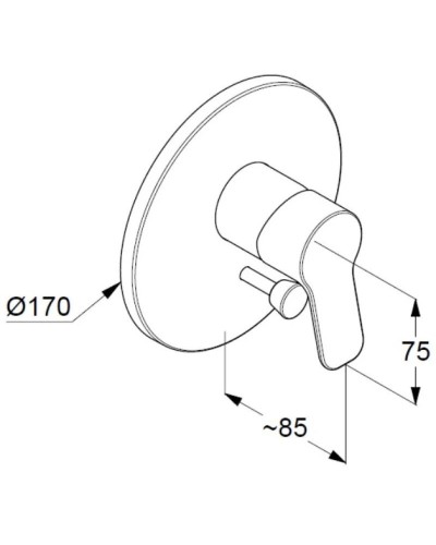 Смеситель для ванны Kludi Pure&Easy 376500565