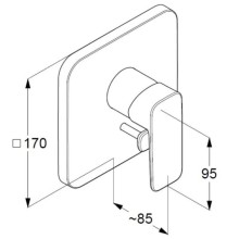 Смеситель для ванны Kludi Pure&Style 406500575