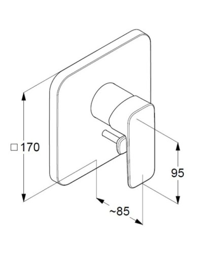 Смеситель для ванны Kludi Pure&Style 406500575