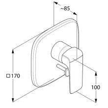Смеситель для ванны Kludi Ameo 416500575
