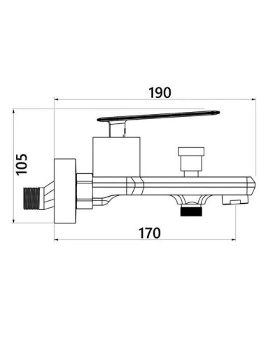 Смеситель для ванны Orange Line M06-100cr Хром