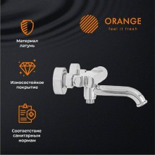 Смеситель для ванны Orange Pure M02-100cr Хром