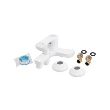 Смеситель для ванны Orange Aristo M19-100w Белый глянец