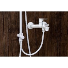 Смеситель для ванны Orange Aristo M19-100w Белый глянец