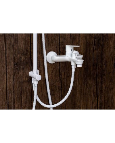 Смеситель для ванны Orange Aristo M19-100w Белый глянец