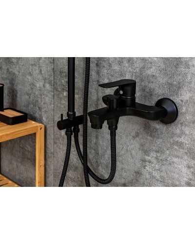 Смеситель для ванны Orange Aristo M19-100b Черный матовый