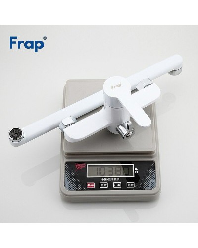 Смеситель для ванны Frap H41 F2241 универсальный Белый Хром