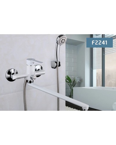 Смеситель для ванны Frap H41 F2241 универсальный Белый Хром