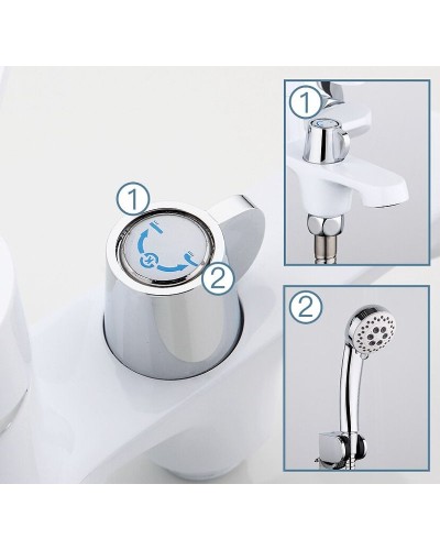 Смеситель для ванны Frap H41 F3241 Белый Хром