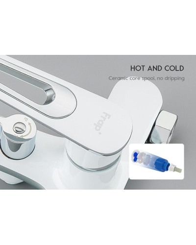 Смеситель для ванны Frap H49 F3249 Белый Хром