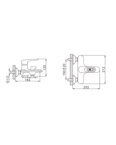 Смеситель для ванны Frap H49 F3249 Белый Хром