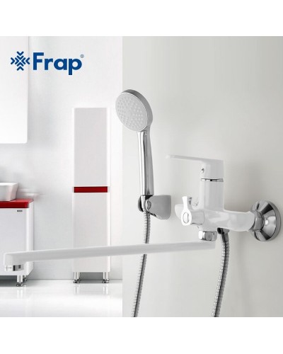 Смеситель для ванны Frap H31 F2231 универсальный Белый Хром