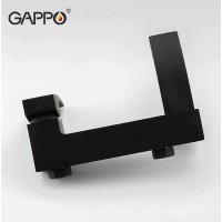 Смеситель для ванны Gappo G07-6 G3207-6 Черный матовый